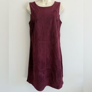 Skies are Blue Burgundy Shift Dress